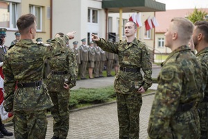 Uroczystość ślubowania w komendzie BiOSG 