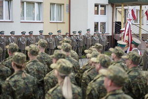 Uroczystość ślubowania w komendzie BiOSG 