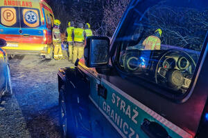 Zdarzenie drogowe w miejscowości Braniów 