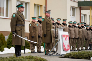 Ślubowanie nowo przyjętych funkcjonariuszy w BiOSG 