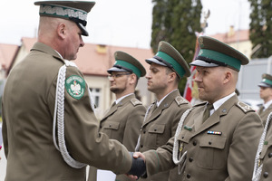 Wręczenie aktów mianowania na stopień młodszego chorążego w BiOSG 