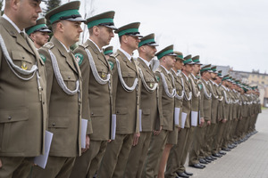 Wręczenie aktów mianowania na stopień młodszego chorążego w BiOSG 