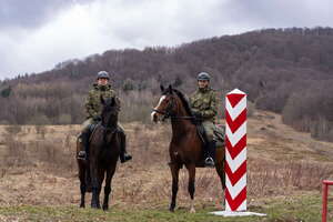 Patrol konny w Bieszczadach 