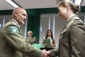 Spotkanie Komendanta gen. bryg. SG T. Zybińskiego z funkcjonariuszami reprezentującymi BiOSG