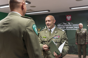Spotkanie Komendanta gen. bryg. SG T. Zybińskiego z funkcjonariuszami reprezentującymi BiOSG