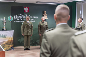 Spotkanie Komendanta gen. bryg. SG T. Zybińskiego z funkcjonariuszami reprezentującymi BiOSG