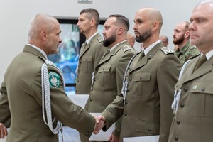 uroczysta zbiórka w komendzie BiOSG 
