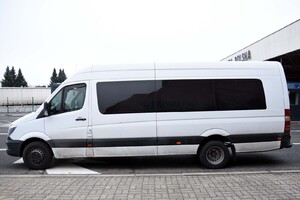 Zatrzymany Mercedes Sprinter - PSG w Korczowej