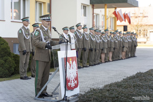 Uroczystość ślubowania w komendzie BiOSG Uroczystość ślubowania w komendzie BiOSG