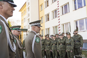 Uroczystość ślubowania w komendzie BiOSG Uroczystość ślubowania w komendzie BiOSG