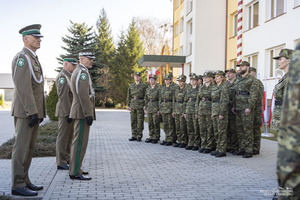 Uroczystość ślubowania w komendzie BiOSG Uroczystość ślubowania w komendzie BiOSG