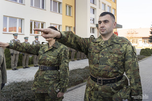 Uroczystość ślubowania w komendzie BiOSG Uroczystość ślubowania w komendzie BiOSG