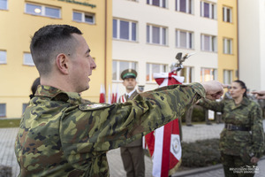 Uroczystość ślubowania w komendzie BiOSG Uroczystość ślubowania w komendzie BiOSG