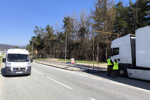 funkcjonariusze SG wspierają działania służb weterynaryjnych w Barwinku funkcjonariusze SG wspierają działania służb weterynaryjnych w Barwinku