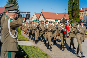 Święto Flagi Rzeczypospolitej Polskiej na terenie Komendy Bieszczadzkiego Oddziału Straży Granicznej w Przemyślu