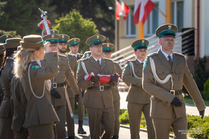 Święto Flagi Rzeczypospolitej Polskiej na terenie Komendy Bieszczadzkiego Oddziału Straży Granicznej w Przemyślu