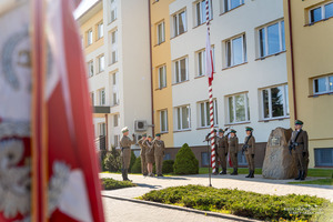 Święto Flagi Rzeczypospolitej Polskiej na terenie Komendy Bieszczadzkiego Oddziału Straży Granicznej w Przemyślu