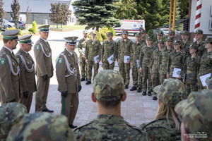 Wręczenie aktów mianowania na stopień kaprala SG w BiOSG
