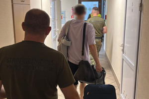 doprowadzenie ob. Białorusi, który naruszył przepisy pobytowe.