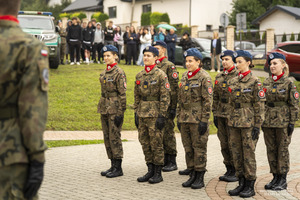 Prezentacja musztry klasy mundurowej z Rymanowa