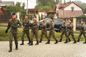 Prezentacja musztry klasy mundurowej z Rymanowa