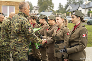 Prezentacja musztry klasy mundurowej z Rymanowa