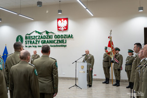 Uroczysta zbiórka w komendzie BIOSG