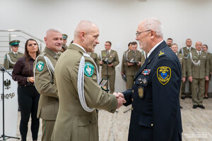 Uroczysta zbiórka w komendzie BIOSG
