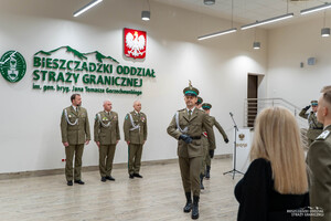 Uroczysta zbiórka w komendzie BIOSG