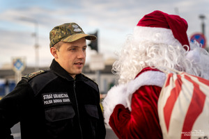 Mikołaj na przejściu granicznym w Medyce