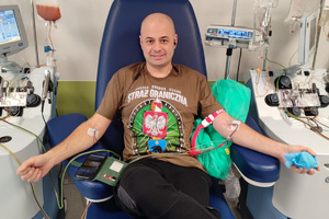 Strażnik graniczny z Podkarpacia oddał szpik