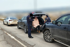 Zatrzymanie kuriera i migrantów