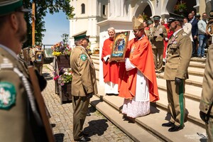 Nabożeństwo z okazji 35-lecia Bieszczadzkiego Oddziału SG