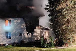 Pożar w miejscowości Wołosate