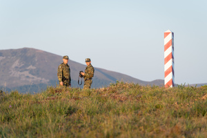 Patrol z placówki SG w Ustrzykach Górnych Patrol z placówki SG w Ustrzykach Górnych