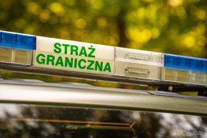 Napis Straż Graniczna na samochodzie 