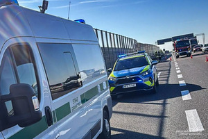 Wypadek na autostradzie